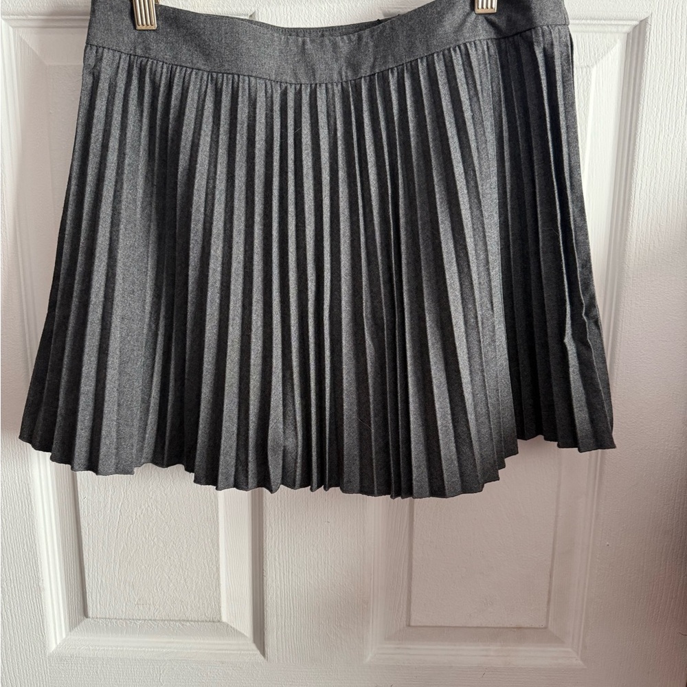Zara Charcoal Pleated Mini Skirt